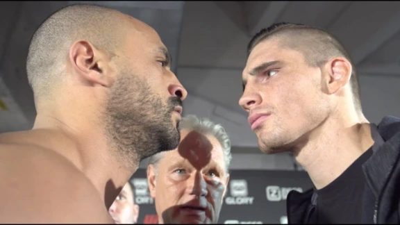 GLORY Collision Countdown: Rico Verhoeven vs. Badr Hari (Staredown) | youtube.com | 102775