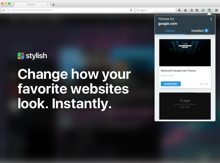 Stylish - Custom themes for any website – Get this Extension for 🦊 Firefox (en-US) | 103240