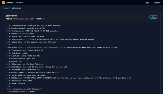 ControlC Pastebin - 6b8407a2 - Free tt
