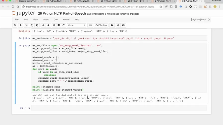 28 Python NLTK Part of Speech | 110507