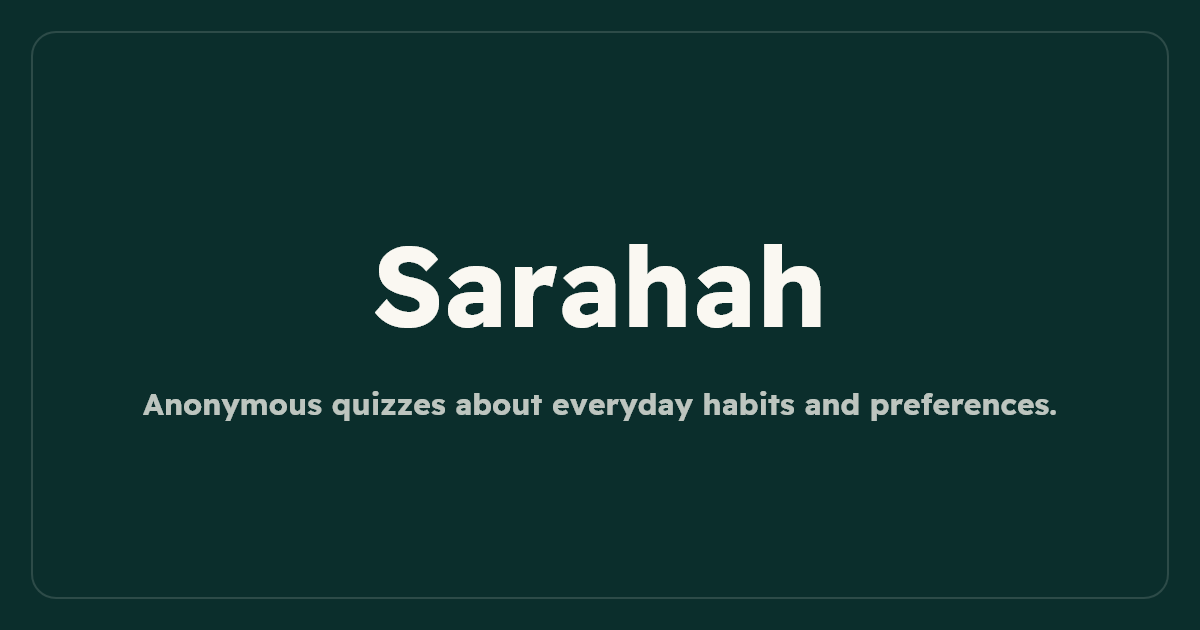 Sarahah - Official Site | Free Quizzes That Match You | 111672