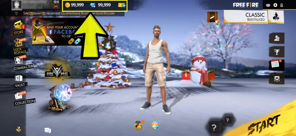 تهكير لعبة فري فاير بدون روت ولا برنامج اخر اصدار وفي ثانية |Garena Free Fire Battlegrounds مهكر | 113154