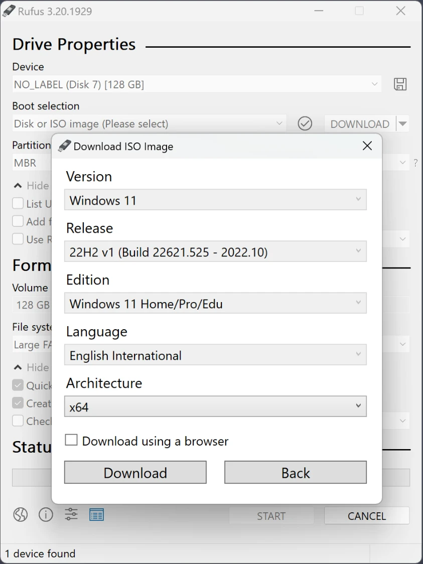Rufus - أنشئء مشغلات إقلاع USB بالطرقة الأسهل | 115132
