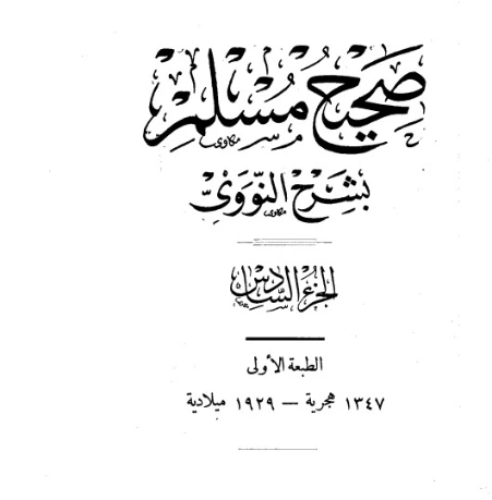 صحيح مسلم بشرح الإمام النووي الجزء السادس | يحيى بن شرف النووي | الديانة الإسلامية | 118210