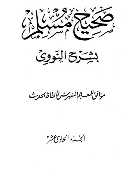 صحيح مسلم بشرح الإمام النووي الجزء الحادي عشر | يحيى بن شرف النووي | الديانة الإسلامية | 118295