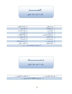أشعار و دراسات | أحمد خالد توفيق | أدب المقالة | 121453