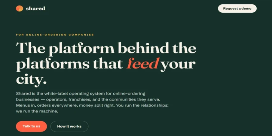 Shared — the operating system for online-ordering companies | 16675