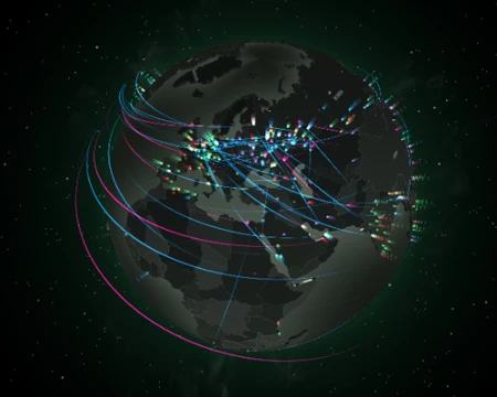 MAP | Kaspersky Cyberthreat live map | 20505