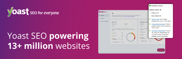 Yoast SEO Advanced SEO with real-time guidance and built-in AI | 21437
