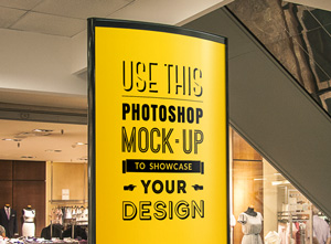 Indoor Advertising Poster MockUp | 29203
