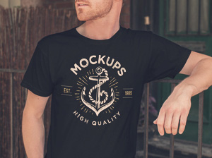 FREE Men’s T-Shirt MockUp | 29213