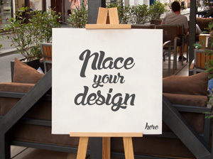 Tripod Easel PSD MockUp | 29224