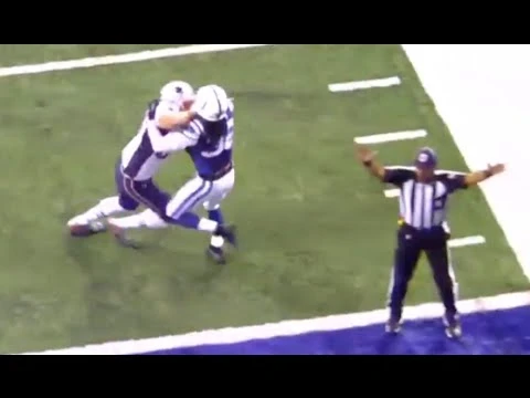 Rob Gronkowski Wrecks Sergio Brown, Dances On Sideline | 35257