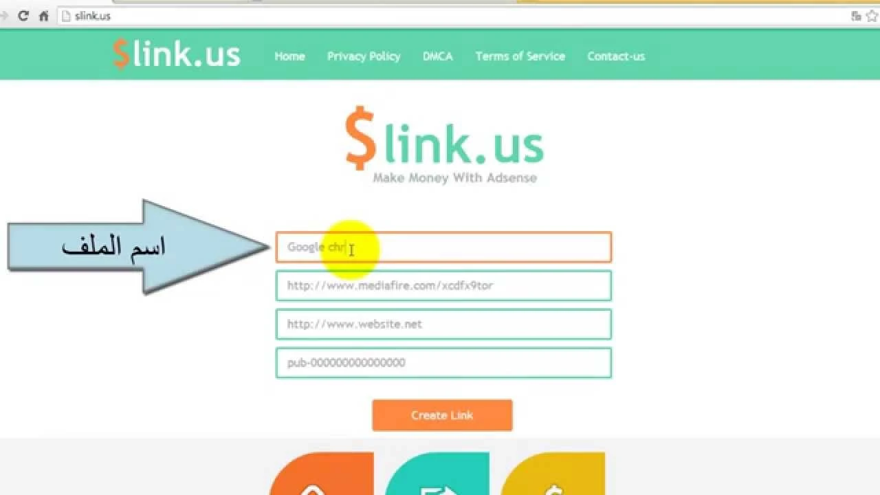 اختصر الروابط و ضاعف أرباحك في جوجل ادسنس مع موقع Slink.us | youtube.com | 35528