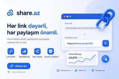 Share.az — Pulsuz Link Qısaltma Xidməti | Uzun URL-ləri 0
