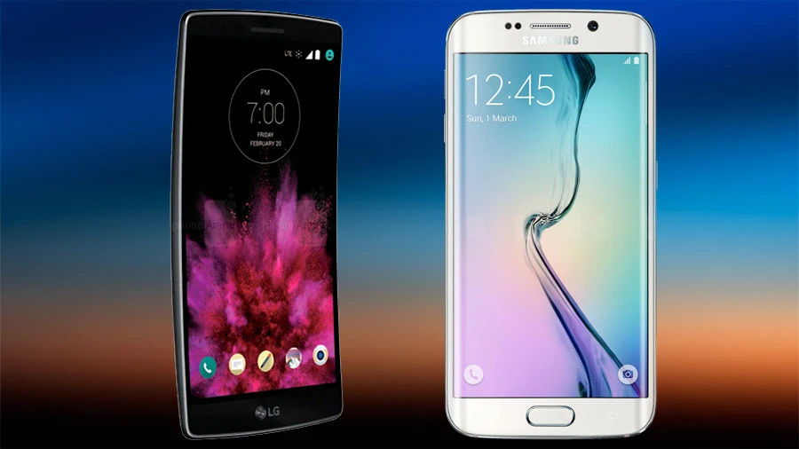 Samsung Galaxy S6 Edge vs LG G Flex 2 | 55444