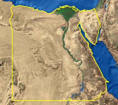خريطة صماء مصر | 59541