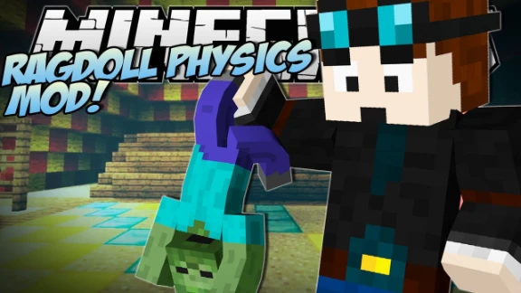 Minecraft | RAGDOLL PHYSICS MOD (Epic New Death Animation!) | Mod Showcase | 59874