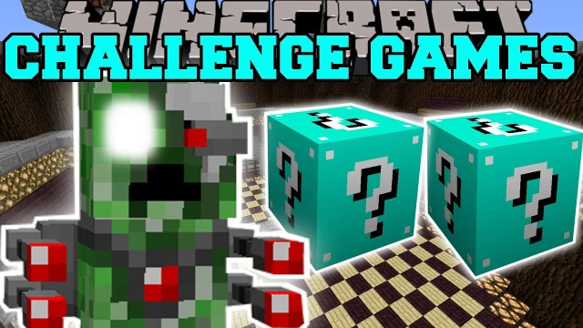 Minecraft: ROBOT ALIEN CHALLENGE GAMES - Lucky Block Mod - Modded Mini-Game | 60416