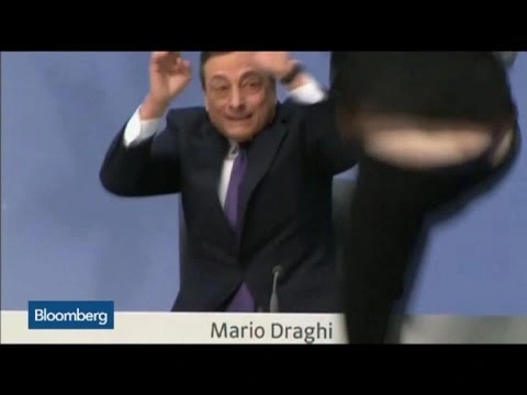 Mario Draghi Attacked by Protester at ECB Press Conference | 61515