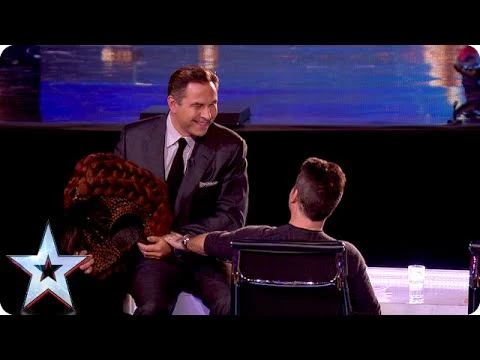Unseen footage! Watch as David wigs Simon out with his new do | Britain s Got Talent 2015 | 66968
