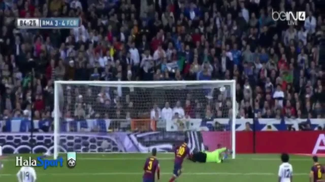 اهداف مباراة برشلونة و ريال مدريد 6-4 تعليق عصام الشوالي و فهد العتيبي 2014 | 76882