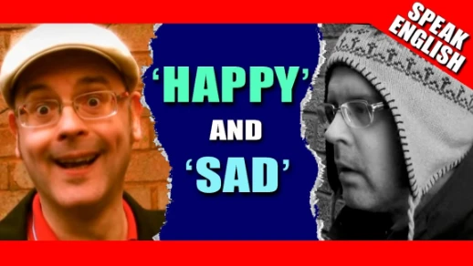 Express Happy and Sad in English - Happy / Sad - Learn English with Mr Duncan | 80734