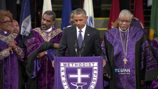 President Obama sings Amazing Grace (C-SPAN) | 81624