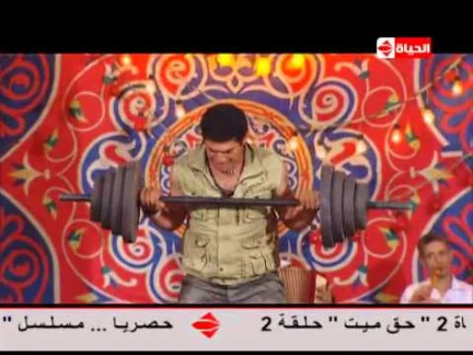 مسلسل مولد وصاحبه غايب - هيفاء وهبي تكشف أكبر سر لشجيع السيما في الموالد خدعة رفع الأثقال | 82539