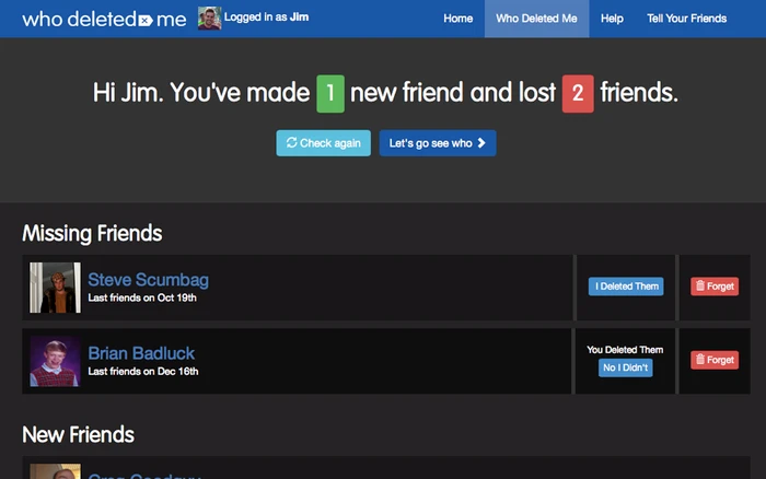 Who Deleted Me - Unfriend Finder – Get this Extension for 🦊 Firefox (en-US) | 82826