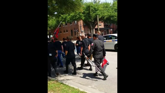 KKK marchers going to Rally | 84505