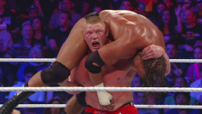 WWE Network: Brock Lesnar resorts to using a low blow against Triple H – SummerSlam 2012 | 89084