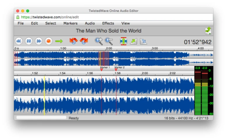 TwistedWave Online Audio Editor | 92942