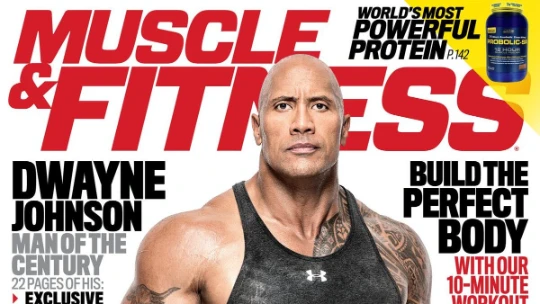 Legend and WWE2K16 roster member @TheRock lands @muscle_fitness's highest honor! | 93084