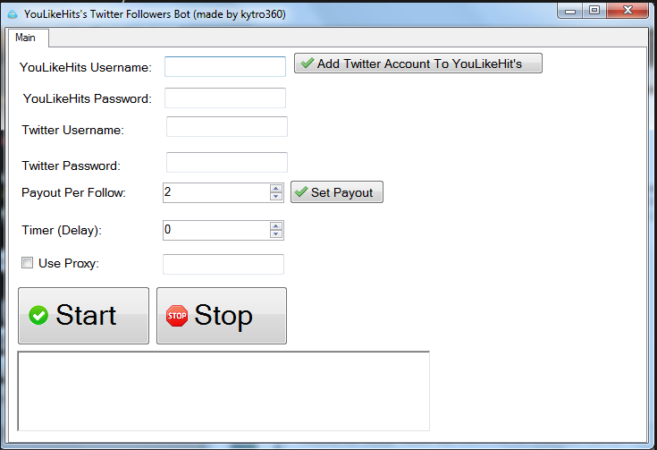 YouLikeHits Twitter Follow Bot | 93565