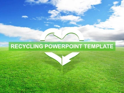 download free powerpoint Free Recycling Template for business | 95249