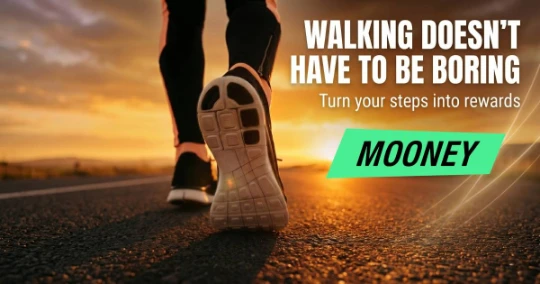Mooney: Walk & Earn Cash | Best Step Tracker Rewards | 9567