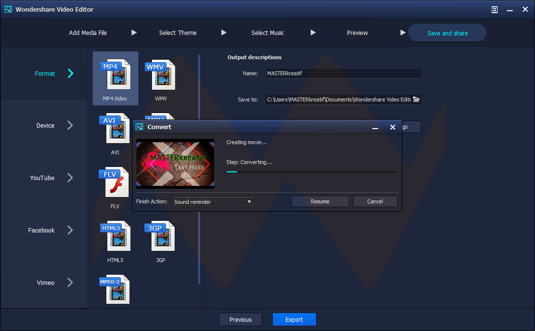 برنامج التعديل على الفيديوهات ومنتجتها Wondershare Video Editor 5 | 96979