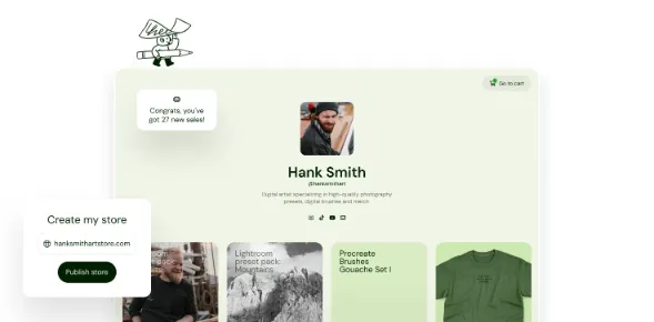 Online Store Builder: Create a Free Online Store | Sellfy | 98710